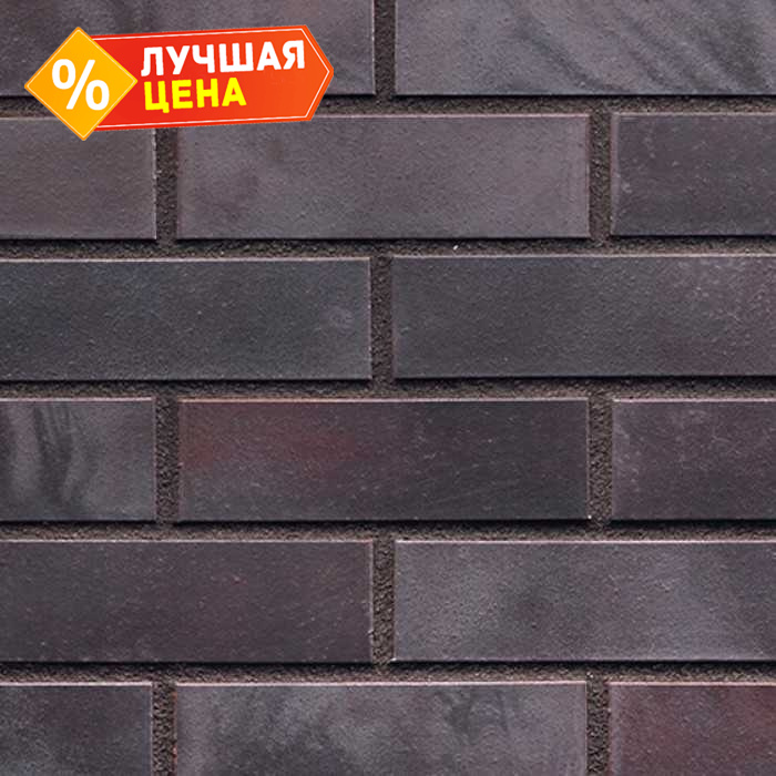 Клинкерная облицовочная плитка King Klinker Dream House для НФС, 37 Black jack, 240*71*17 мм