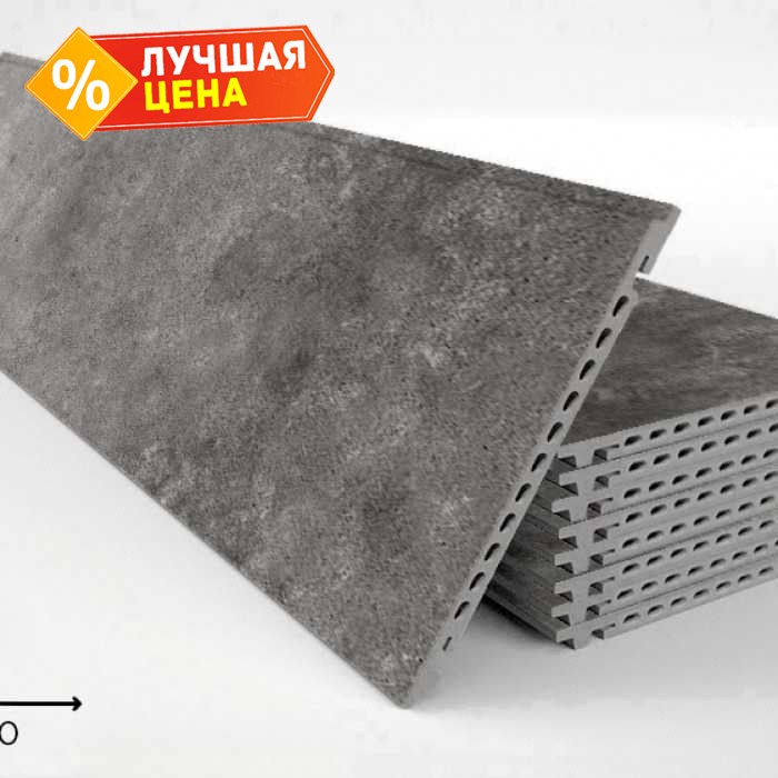 Керамогранитная плита FAVEKER GA16 для НФС, Urban Grafito, 1200*355*18 мм