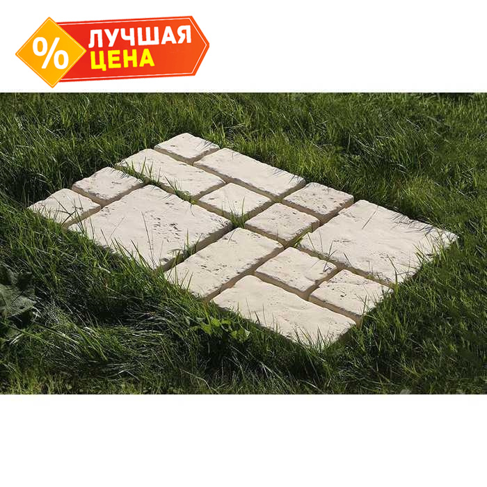 Тротуарная плитка-георешетка White Hills Тиволи, GS900-18, пескобетон, 580x380x80 мм