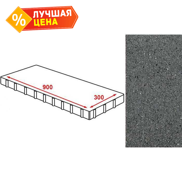 Плита тротуарная Готика Granite FERRO, Исетский, 900x300x80 мм