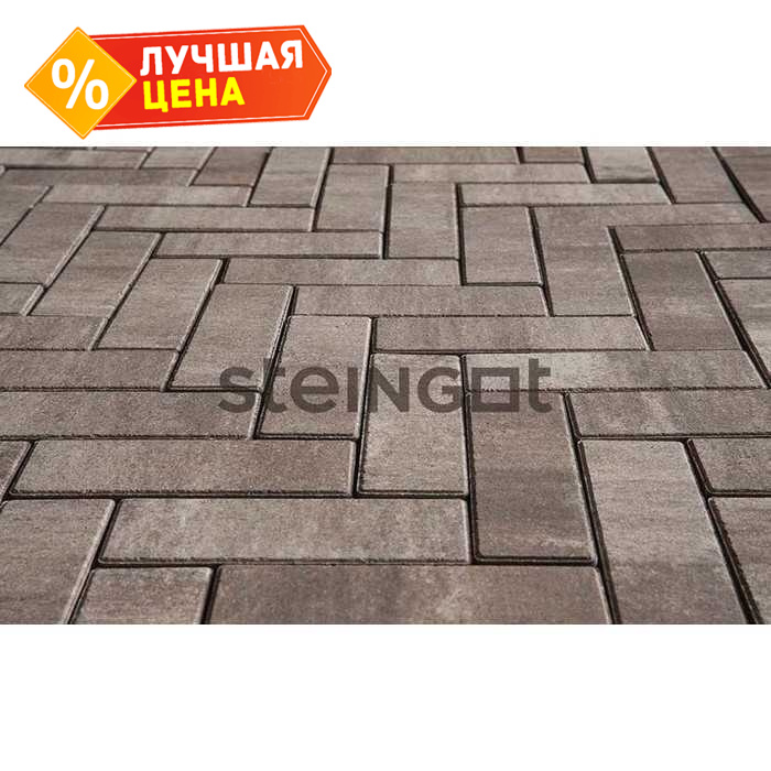 Плитка тротуарная Steingot Color Mix, Паркет, Клифф, 240x80x60 мм