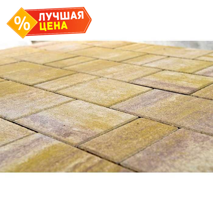 Плитка тротуарная BRAER Старый город Ландxаус Color Mix Степь, толщина 60 мм