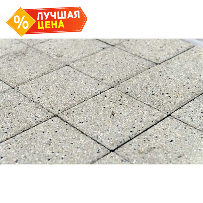 Плитка тротуарная BRAER Сити гранит на белом, 600x300x80 мм