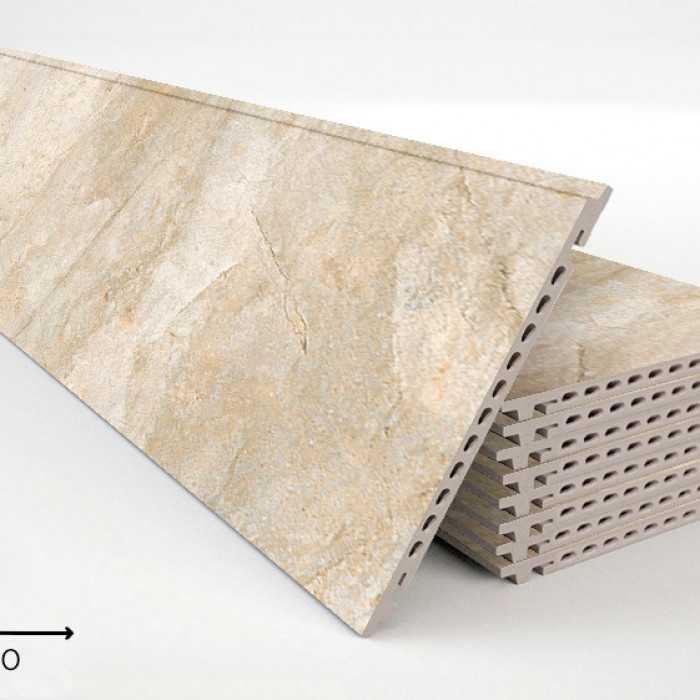 Керамогранитная плита FAVEKER GA16 для НФС, Rocks Beige, 1000*300*18 мм