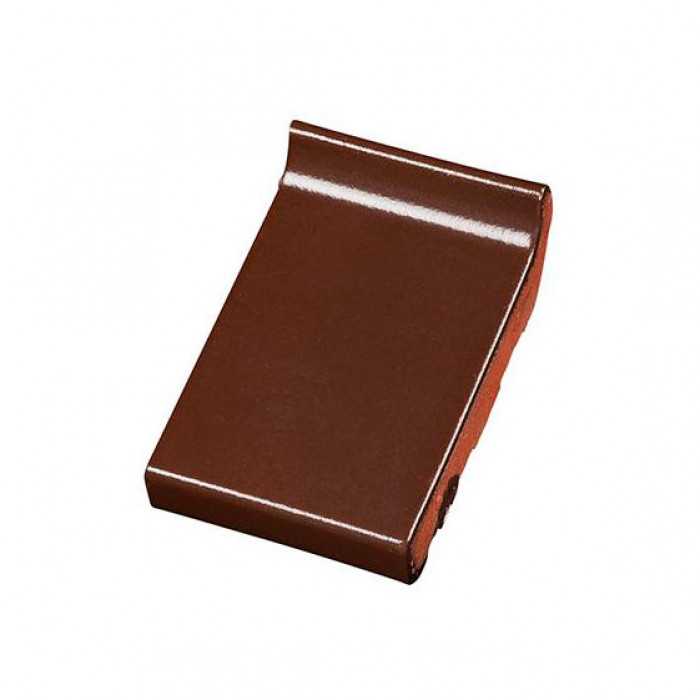 Клинкерный водоотлив Terca Dark brown глазурованный, 160*105*30 мм