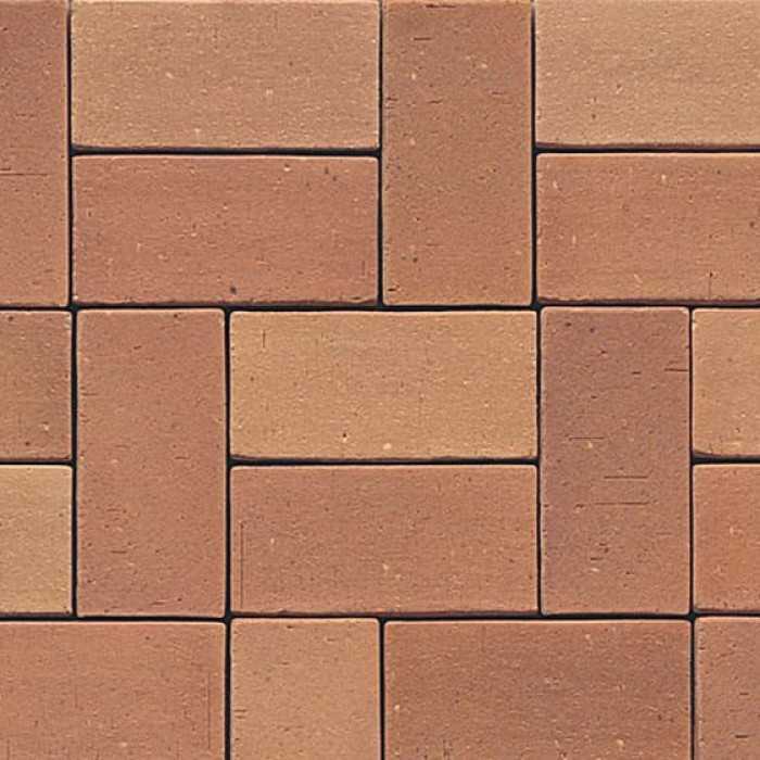 Клинкерная брусчатка Muhr №08 Lachsrot, 200x100x40 мм
