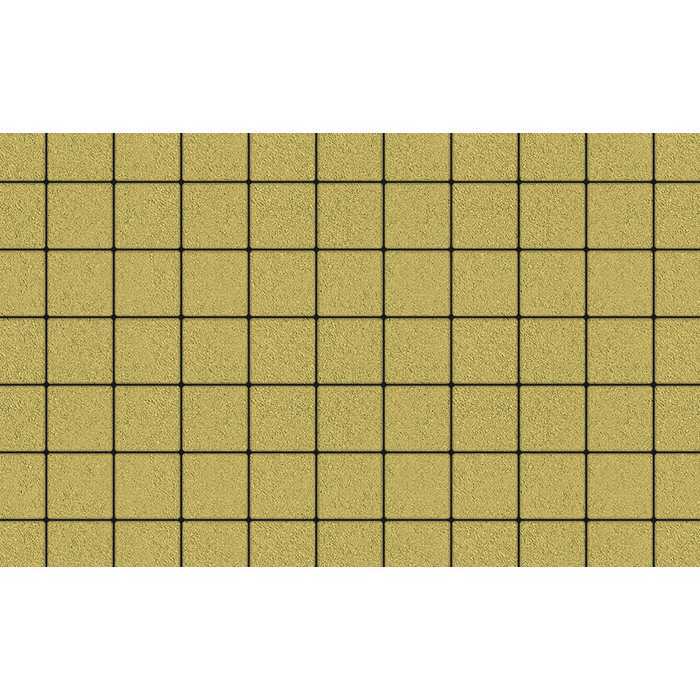 Плитка тротуарная Квадрат (ЛА-Линия) Б.3.К.6 гладкий желтый 100x100x60 мм